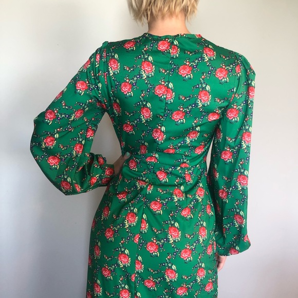 Batsheva-style green and floral dress 🌹 - Picture 5 of 9